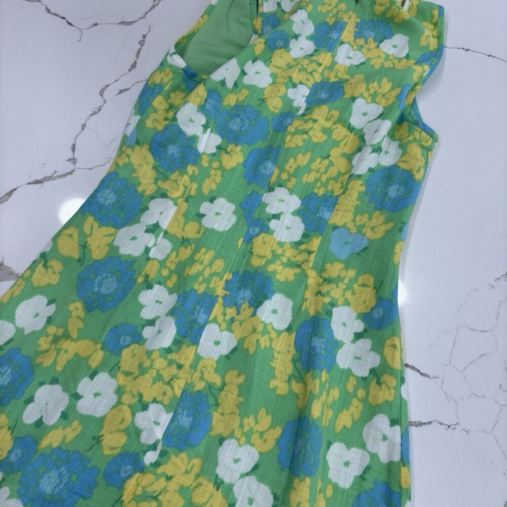 Sabo Dress Size XS Mini Scarlet Keyhole Spring Summer NWT Green Yellow - Picture 9 of 9